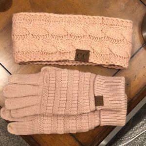 CC headband and gloves